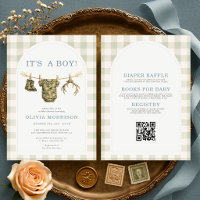 All in One It's a Boy Camo Hunting Baby Shower