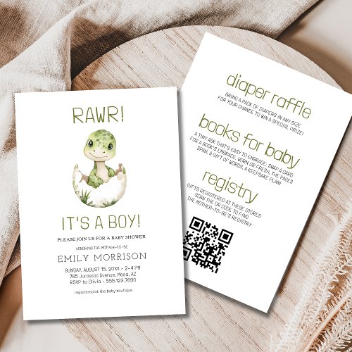 All in One It's a Boy Dinosaur Baby Boy Shower