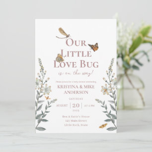All in One Little Love Bug Baby Shower Invitation
