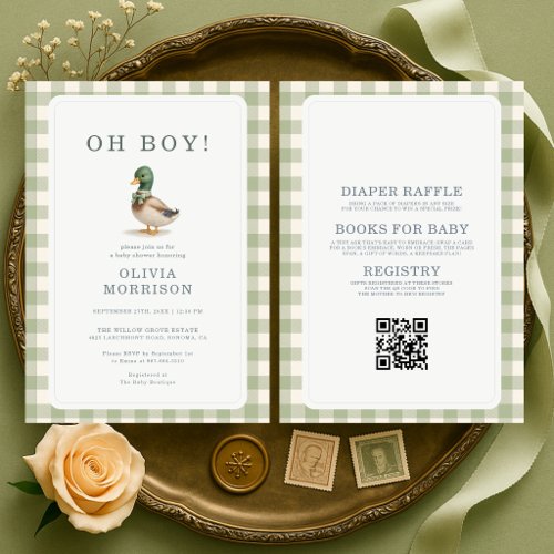 Mallard Duck invitation theme