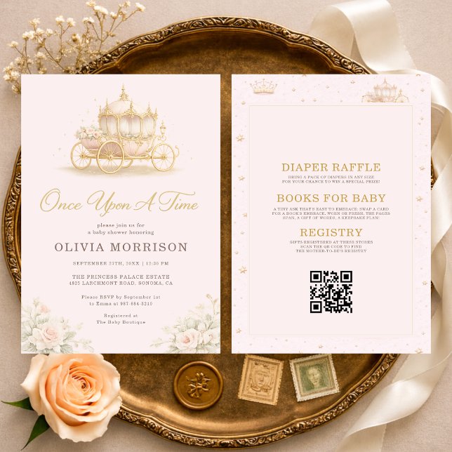 All in One Once Upon A Time Baby Shower Invitation (Creator Uploaded)