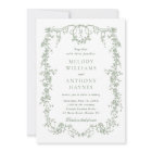 All in One Sage Green French Floral Wedding