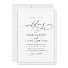 All-In-One Simple Classic Black & White Wedding