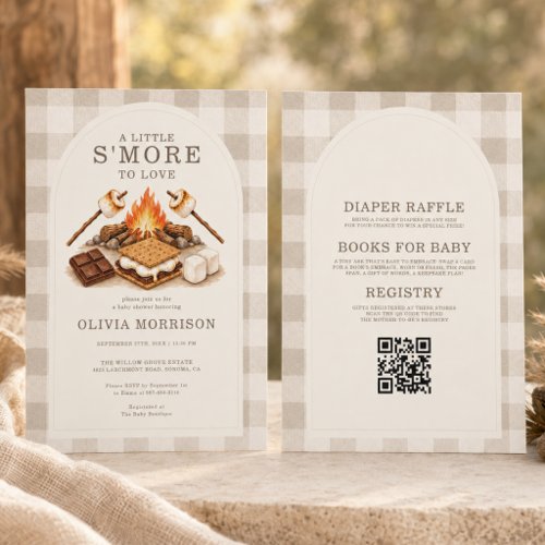 All in One S'More to Love Neutral Baby Shower Invitation