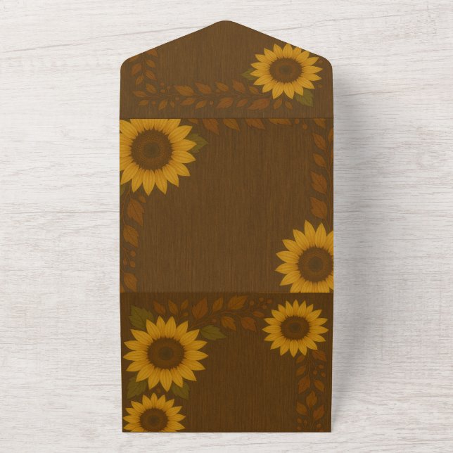 All-In-One Sunflower Invitation (Outside)