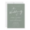 All in One Trendy Modern Calligraphy Sage Wedding