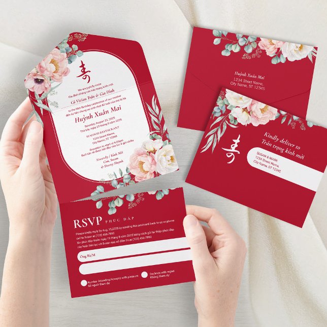 All in One Vietnamese Elderly Birthday Invitation (Creator Uploaded)