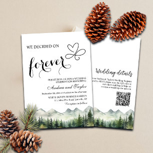 All in One We decided on Forever QR Code Wedding Invitation
