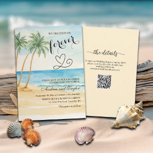 All in One We decided on Forever QR Code Wedding Invitation