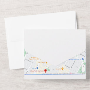All in One Wedding Invitation Maps