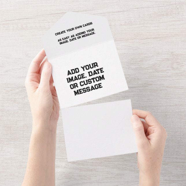 All-in-One Wedding Invitations - Custom Online (Tearaway)