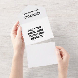 All-in-One Wedding Invitations - Custom Online