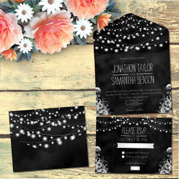 All In One Wedding Invite by sunnymars at Zazzle