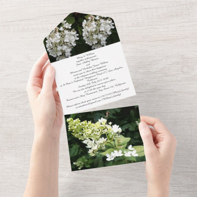 All in One Wedding Invite (Tearaway)