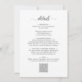 All in One with Details Modern Calligraphy Wedding Invitation | Zazzle