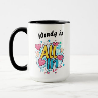 All In" Personalized Coffee Mug