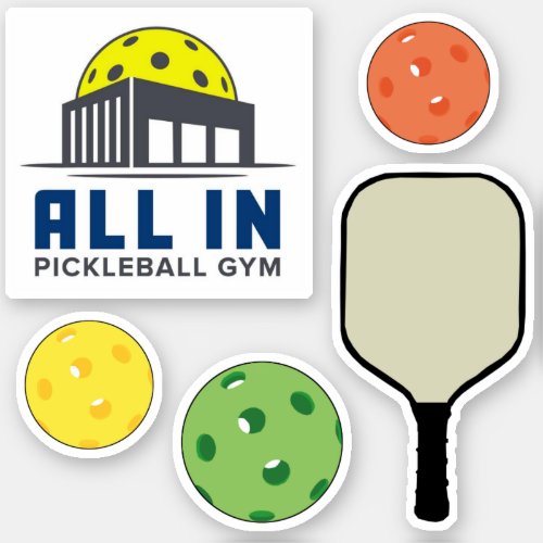 All In Pickleball Gym Stickers