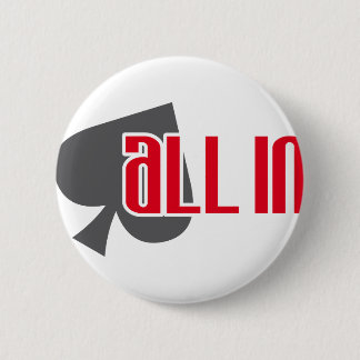 All In Pik Spades Pinback Button