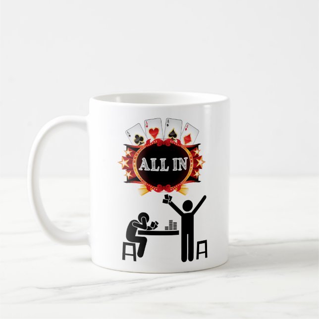 All In Poker Winner Coffee Mug (Left)