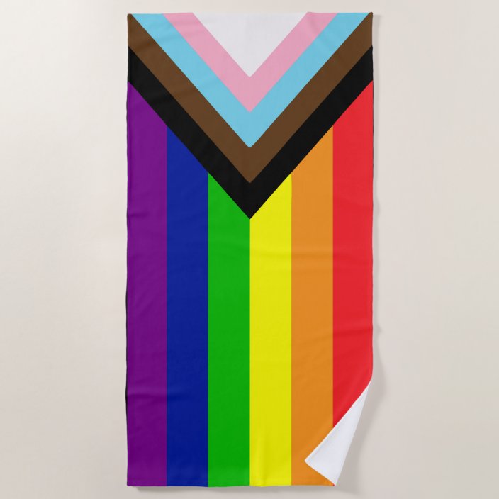 All Inclusive Lgbtq Pride Rainbow Flag Beach Towel 0624