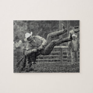 All Indian Rodeo in Tygh Valley, Oregon. Clint Jigsaw Puzzle