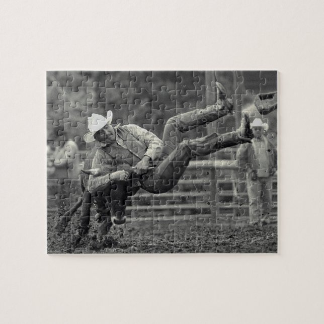 All Indian Rodeo in Tygh Valley, Oregon. Clint Jigsaw Puzzle (Horizontal)