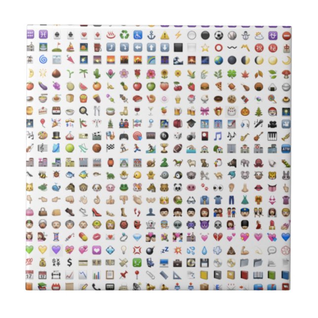 All iPhone / iOS emojis Tile (Front)