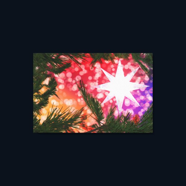 All Is Bright Christmas Canvas Print