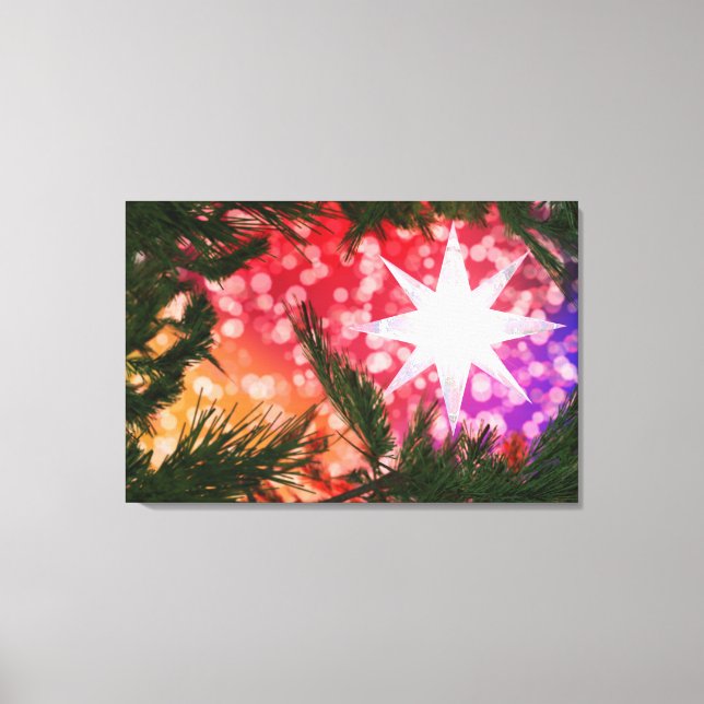 All Is Bright Christmas Canvas Print (Front)