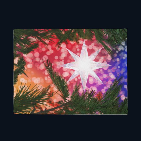 All Is Bright Christmas Doormat