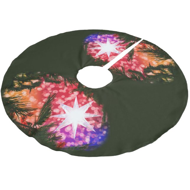 All Is Bright Christmas Tree Skirt (Angled)