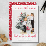All is Bright Fun Christmas Kids Photo Holiday Card<br><div class="desc">Celebrate the season with the "All is Bright" Minimal Christmas Kids Photo Holiday Card, featuring a soft blue color palette. This elegant and simple design places your child's photo at the center, framed by clean typography and a soft, wintry feel. Perfect for families who love a modern yet heartwarming touch,...</div>