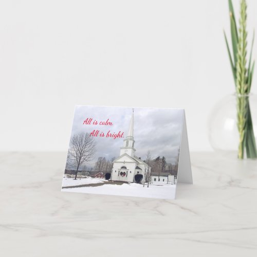 All is Calm All is Bright Christmas Card
