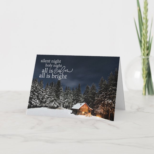 All is Calm All is Bright Christmas Card (Front)