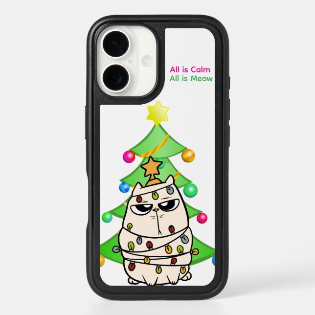 All Is Calm All Is Meow Cat OtterBox Case (Back)