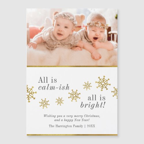 All Is Calm_ish  Elegant Christmas Holiday Photo