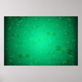 All Is Full Of Dragonflies Poster by vladstudio at Zazzle