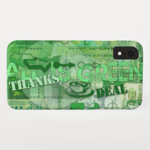 All is Green Go Green St Patrick iPhone Case 1