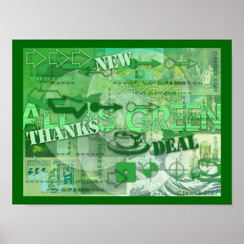 All is Green Go Green St Patrick Poster 3