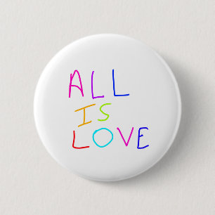 All is love rainbow colorful pride LGBTQ gay june Button