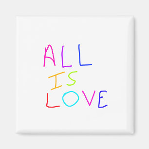 All is love rainbow colorful pride LGBTQ gay june Magnet