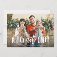 All is Not Calm | Funny Holiday Photo Card