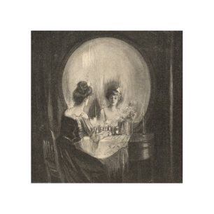 All is Vanity, by Charles Allan Gilbert Wood Wall Art
