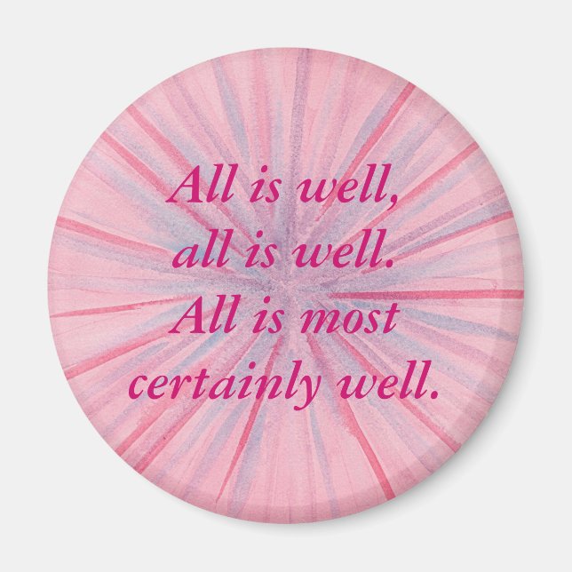 All is well, affirmation magnets (Front)