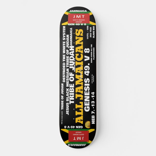 ALL JAMAICANS Skateboard (Front)