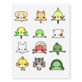 All Kawaii Pets Temp Tattoos