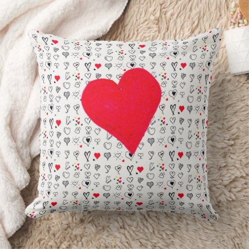 All Kind Of Hearts  Mine Cushion _ Love Love Love