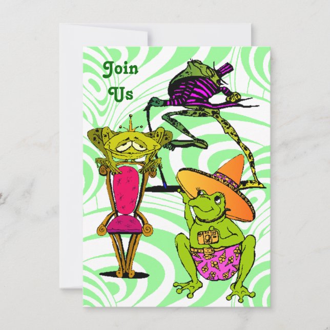 All Kinds Fun Family Reunion Party Invitations (Front)