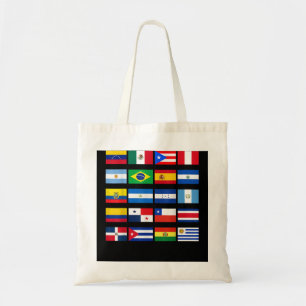 All Latin American Flags Latino Hispanic Heritage  Tote Bag