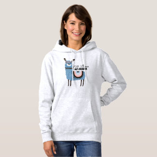All Llama No Drama Fun and Colorful Hoodie